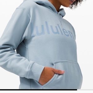Lululemon Blue All Yours Graphic Hoodie Sz 8